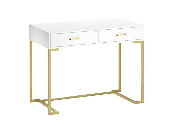 Schminktisch CLIO weiss/gold