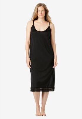 Plus Size Women's Full Slip Snip-to-Fit by Comfort Choice in Black (Size M) Dress