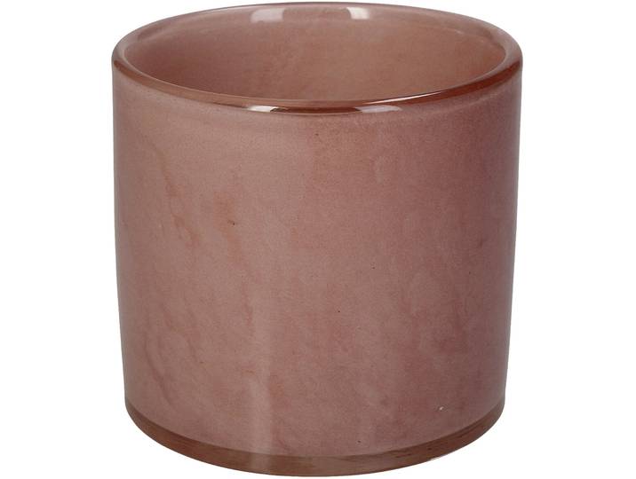 Windlicht Natural rosa Glas H 10 cm - Windlicht