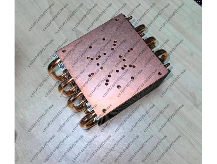 Radiateur de lampe à 7 caloducs 300W-400W, dissipation thermique en cuivre pur, conductivité thermique élevée, radiateur à tube en cuivre
