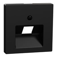 Zentralplatte einfach für Unterputz-Anschlusseinheit Einsatz System M UAE-Einsatz schwarz (matt), Retail