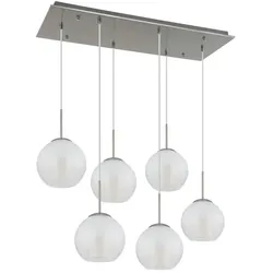 Globo Lighting Pendelleuchte   , silber , Maße (cm): B: 90 H: 120