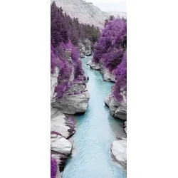 Scheurich Türfolie Purple Forest, für Innen- Außentüren