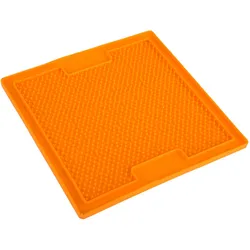 LickiMat Soother - TRP Schleckmatte für Hunde - orange - 20 cm