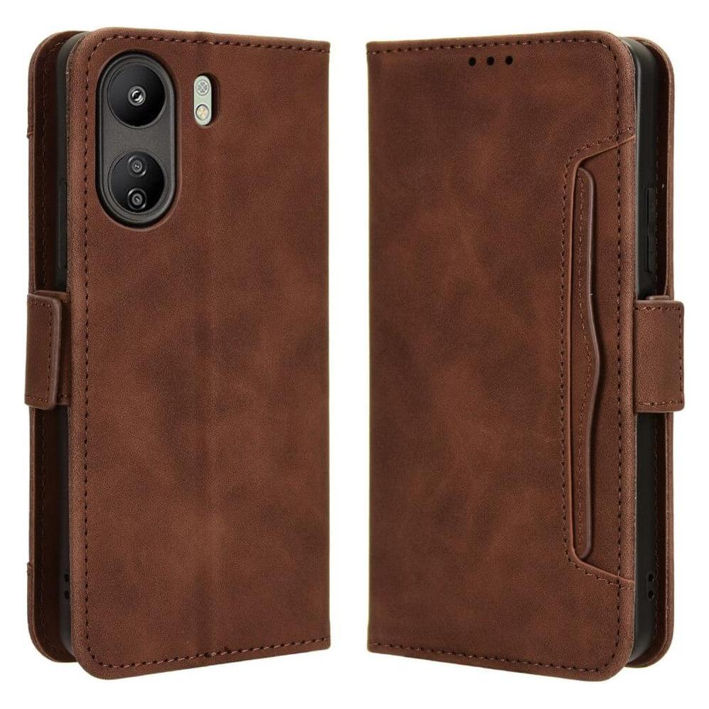 Cover-Discount Xiaomi Poco C65 / Redmi 13C - Etui Kartenfächer braun (Xiaomi Poco C65) (660167807E)