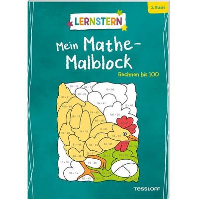 LERNSTERN. Mein Mathe-Malblock. Rechnen bis 100, Taschenbuch von Sabine Schwertführer, Tessloff Verlag Ragnar Tessloff GmbH & Co. KG,