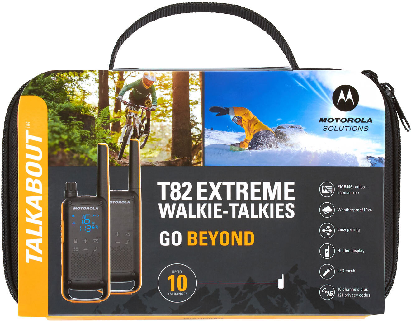 Talkie walkie T82 Extreme Twin Jaune MOTOROLA B8P00811YDEMAG