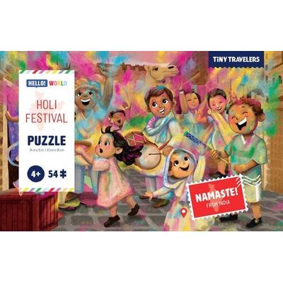 Tiny Travelers Puzzle: Holi Festival