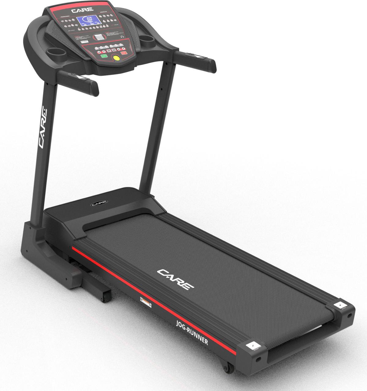 Care Fitness JOG RUNNER, 125 kg, 1 km/h, 18 km/h, Kalorien, Distanz, Herzfrequenz, Geschwindigkeit, Zeit, 3 - 9%, LCD
