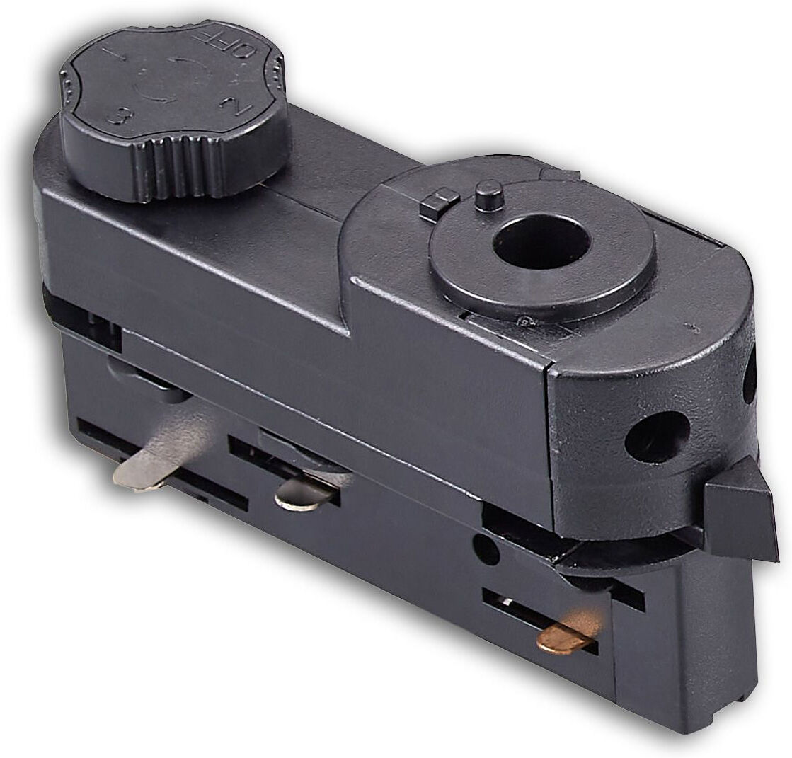 Isoled 3-Phasen Dali Schiene Universaladapter, Schwarz