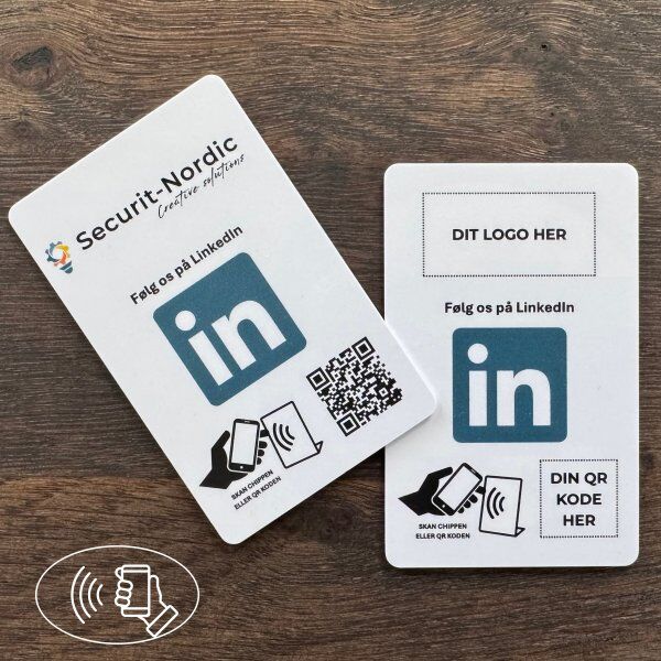 Securit Kort Med Chip, Eget Logo, Linkedin