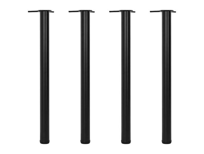 vidaXL 4 höhenverstellbare Tischbeine Schwarz 870 mm