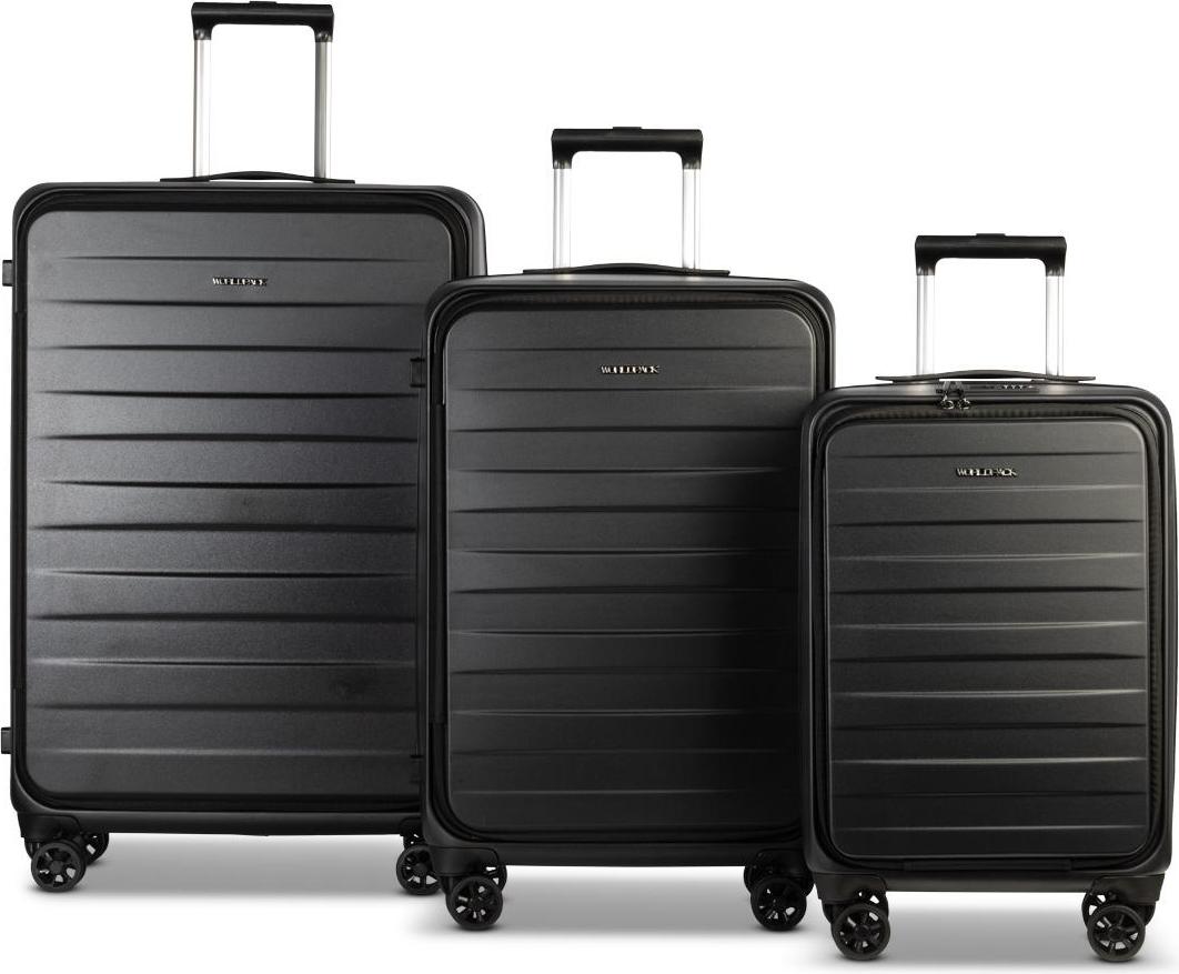 WORLDPACK Trolley-Set "Seattle" 50/60/70 *schwarz