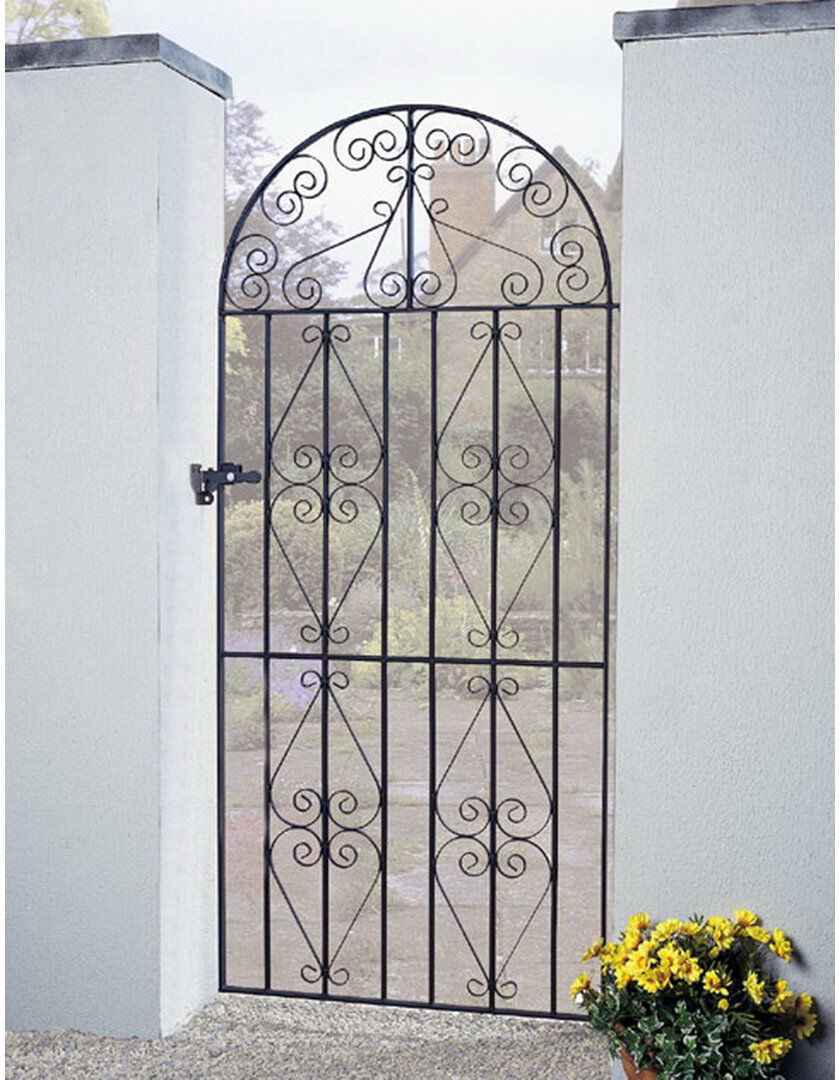 Rosalind Wheeler Brizendine Gate Fencing Black 91cm W X 183cm H