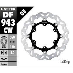 Galfer Bike, Bremsscheibe, (320 mm)