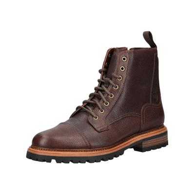 Schnürstiefelette CLARKS "Clarks Stiefelette Leder", Herren, Gr. 41, braun, Leder, Schuhe Schnürstiefelette