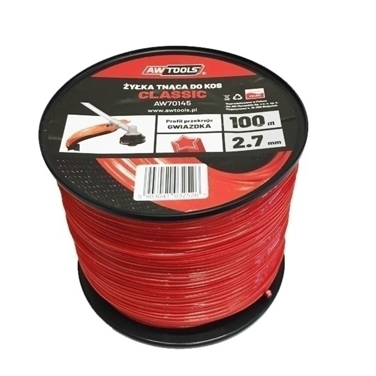 AWTools Snijdraad Classic Stervormig 2,4 x 100 meter
