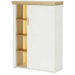 Primo Highboard  Jorvik ¦ weiß ¦ Maße (cm): B: 100 H: 140 T: 40.0