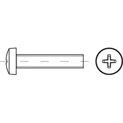ISO 7045 - Edelstahl A2 - M 8x55 - Linsenschrauben metrisch mit Kreuzschlitz H