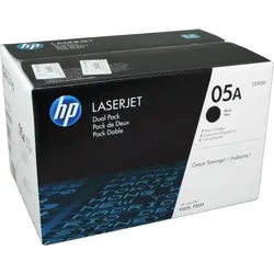 2 HP Toner CE505D 05A Doppelpack schwarz