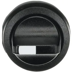 ABB M3SSV1-10B Wahlschalter, schwarz, vertikal, 3 Stellungen, verrastend Frontring Kunststoff schwarz, nicht beleuchtbar, kurzer Drehgriff