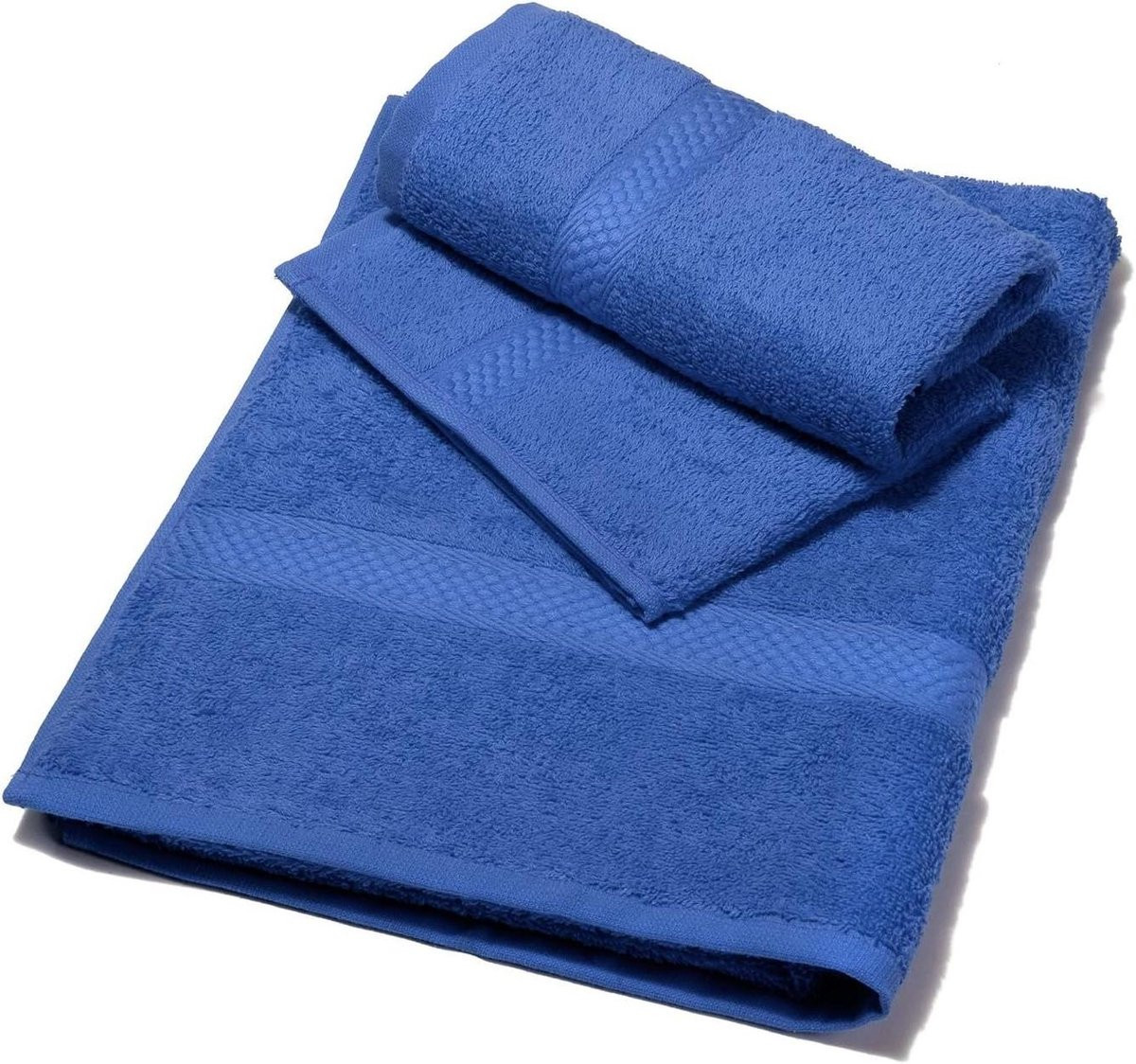 Blauwe badspons met honingraat effect voor volwassenen