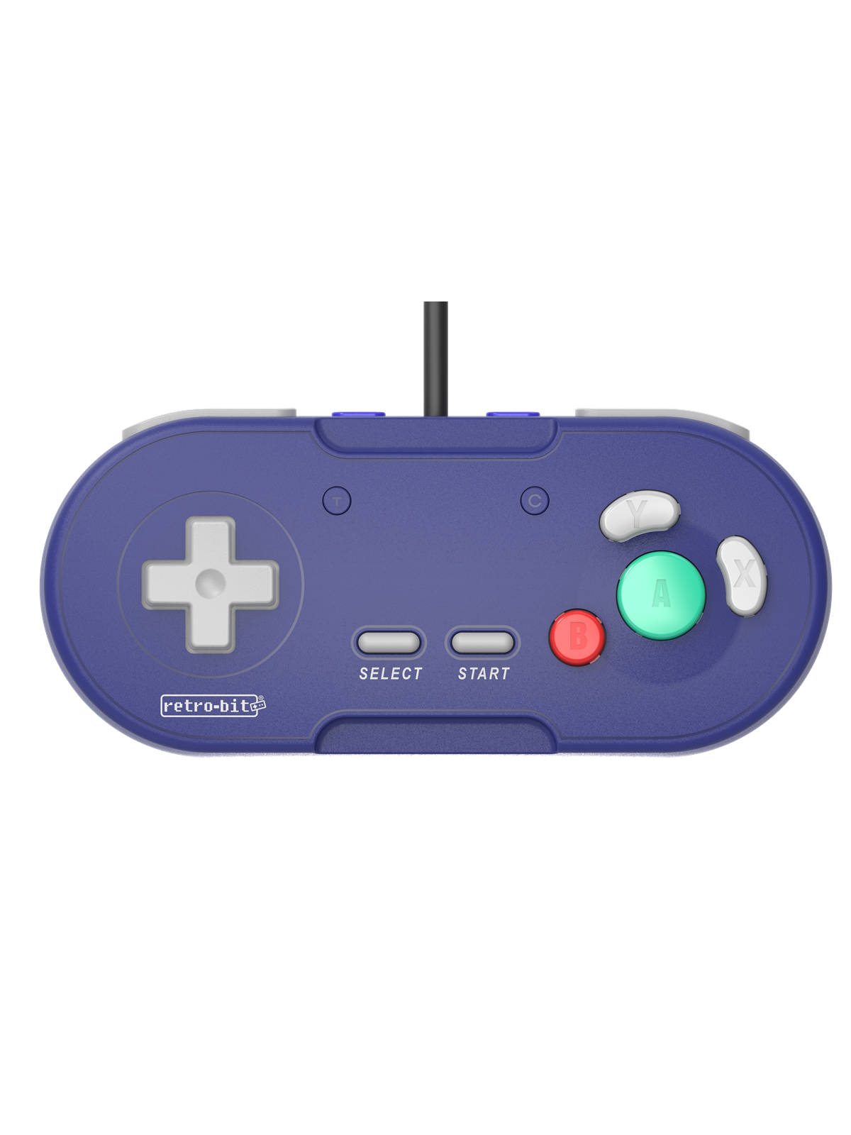 Retro-bit Legacy GC Wired Pad Purple - Wired Controller - Nintendo GameCube