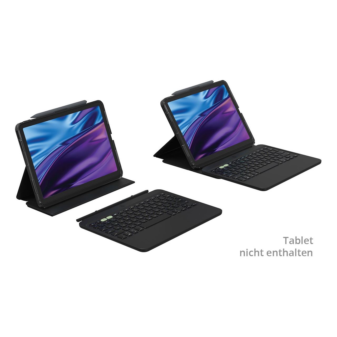 ZAGG Pro Keys 2 Bluetooth-Keyboard für iPad Air 11 Zoll (M2/M3) schwarz