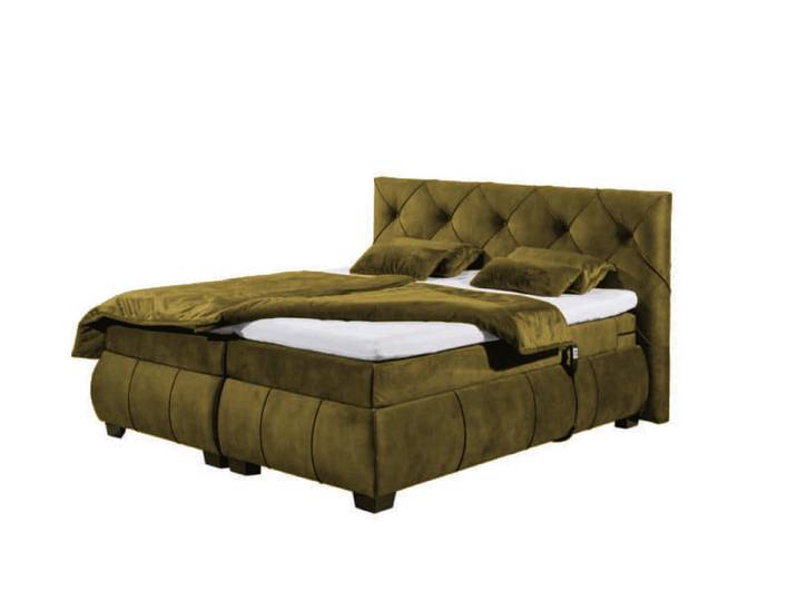 ED EXCITING DESIGN Boxspringbett Sanur 180x200 elektrisch verstellbar, 7Z-TTFK-Matratze und HR-Topper, Elektrisch verstellbar, 7Z-TTFK-Matratze und HR-Topper