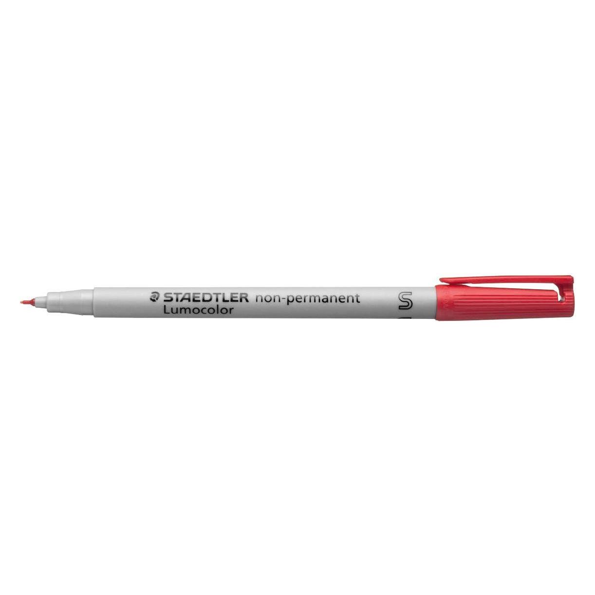 Staedtler 10 Lumocolor Folienstifte rot 0,4 mm non-permanent (10x) (311-2)