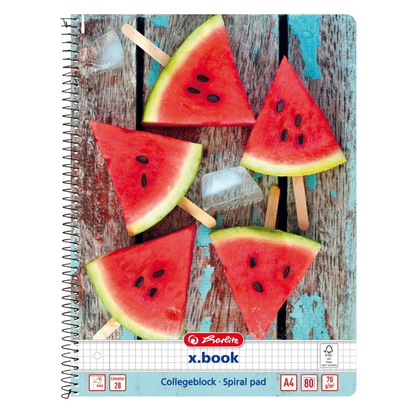 Herlitz Collegeblock A4/80BL sort. (A4) (11086204)
