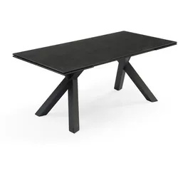 Gartentisch ausziehbar Rom 180/260 x 89,5 cm Keramik Grau