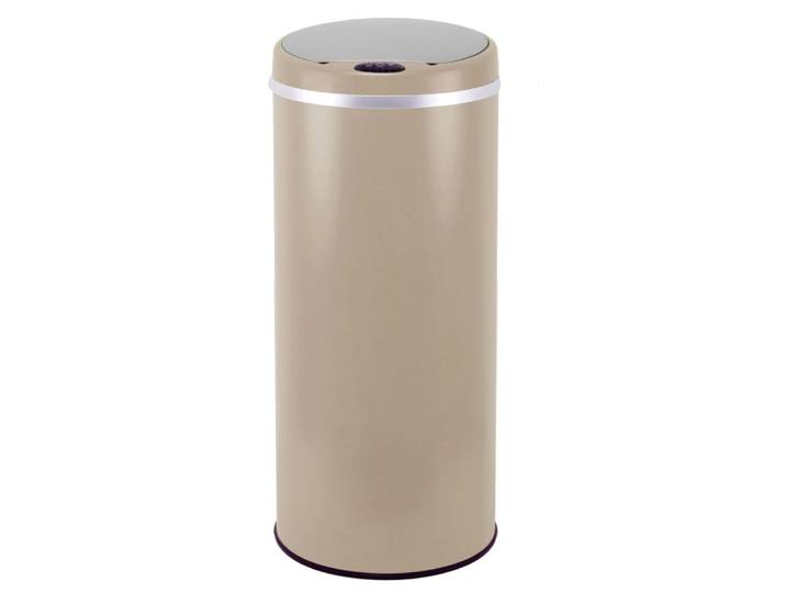 Poubelle de cuisine automatique acier inoxydable taupe 42l
