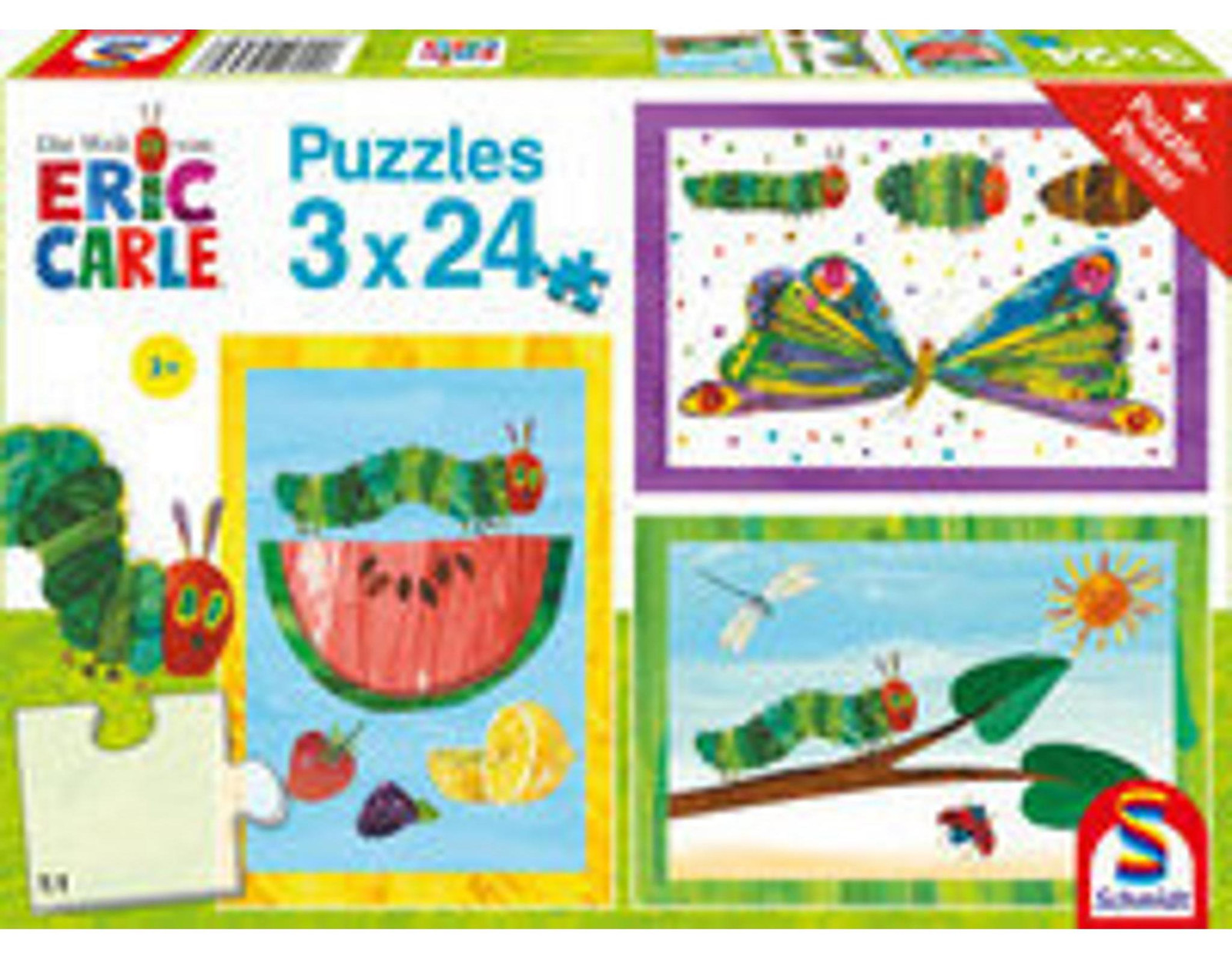 Schmidt Spiele De Kleine Hongerige Rups Ruper Pop en Vlinder Set van 3 (72 onderdelen)