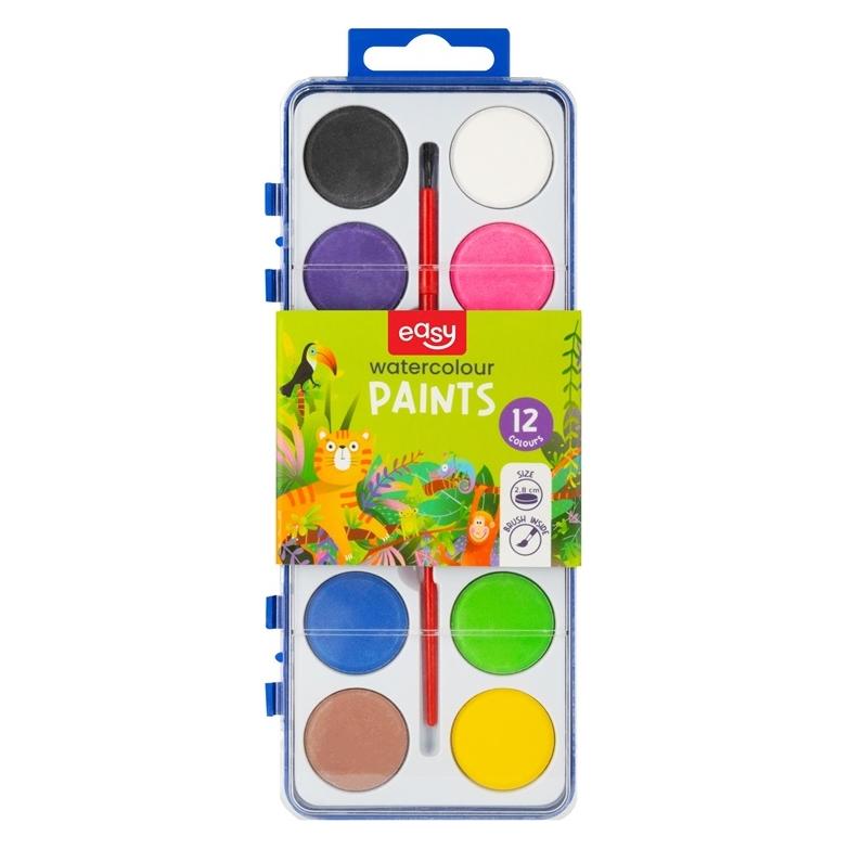 Easy Stationery Aquarellfarben 12 Farben EINFACH (58212516)