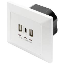 Digitus DA-70618 USB-Ladesteckdose mit USB Weiß