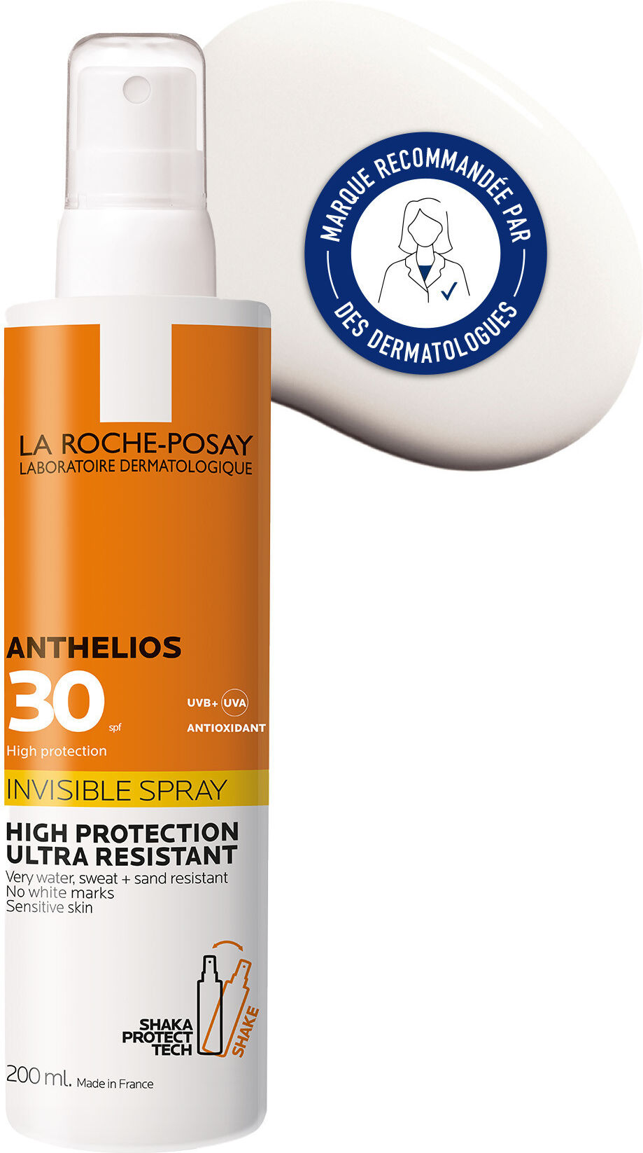 La Roche Posay Anthelios Spray Solaire Invisible SFP30 Protection solaire corps