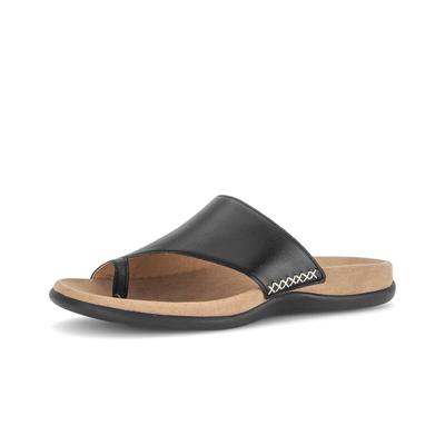 Zehentrenner GABOR "Zehentrenner", Damen, Gr. 46, schwarz, Schuhe Zehentrenner
