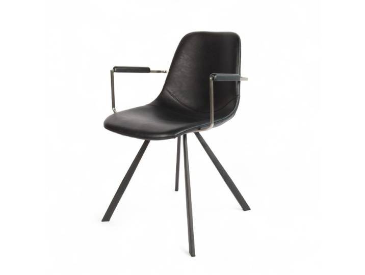 Fauteuil d'intérieur TUCSON - Similicuir Noir