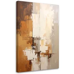 WANDBILD, Moderne Abstrakt in Beige