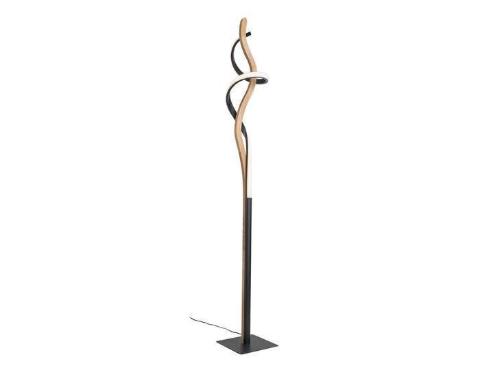 Waldwelt Led-Stehleuchte Argentina, Schwarz, Holz, Metall, Eiche, massiv, 20x150x20 cm, Lampen & Leuchten, Innenbeleuchtung, Stehlampen, Stehlampen dimmbar