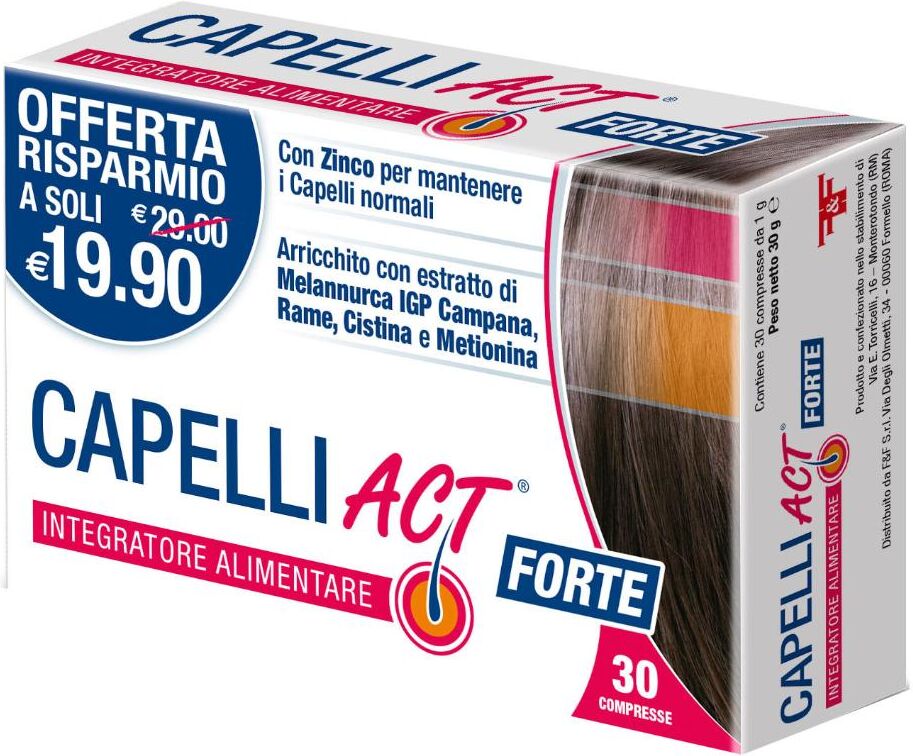 F&F Srl F&F Capelli Act Forte, 30 Compresse