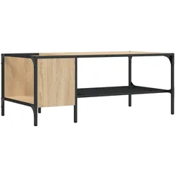 Décoshop26 - Couchtisch im Industriestil 100 x 51 x 40 cm Holzwerkstoff und Metall DEC040172