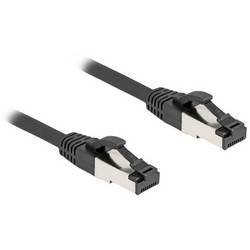 Delock 80576 RJ45 Patchkabel CAT 8.1 S/FTP 15.00 m Schwarz Halogenfrei 1 St.