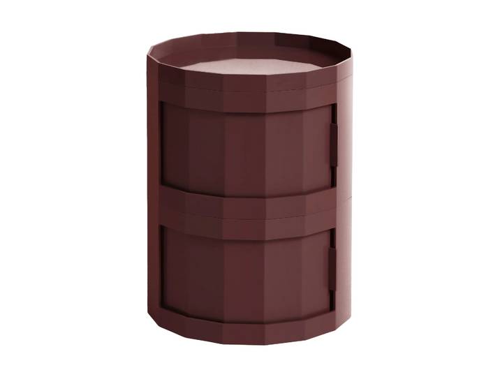 HAY Facet Cabinet 20 Beistelltisch Burgundy