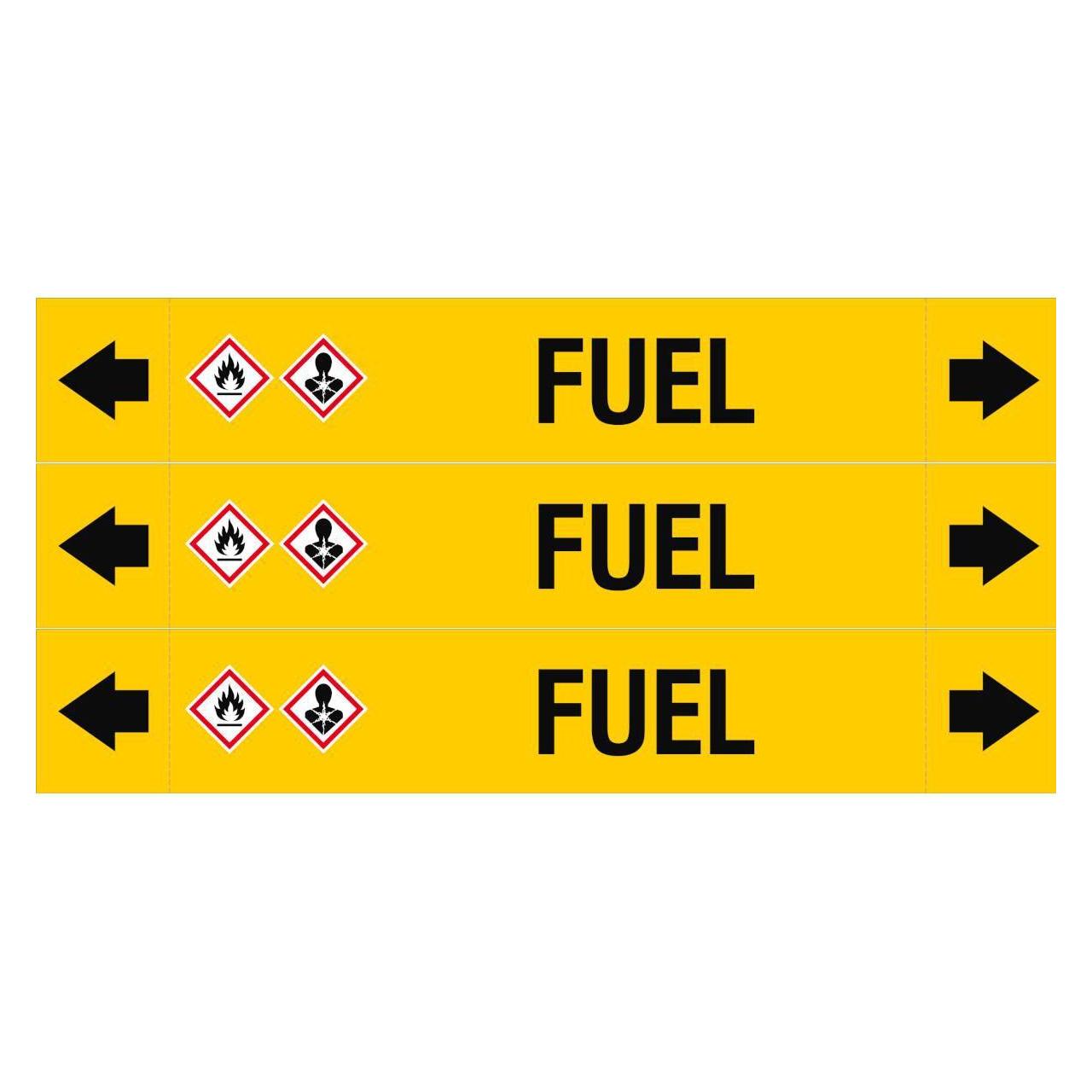 Brady ASME - Rohrmarkierer - Fuel (ASMEPM-37X230MM-FUEL)
