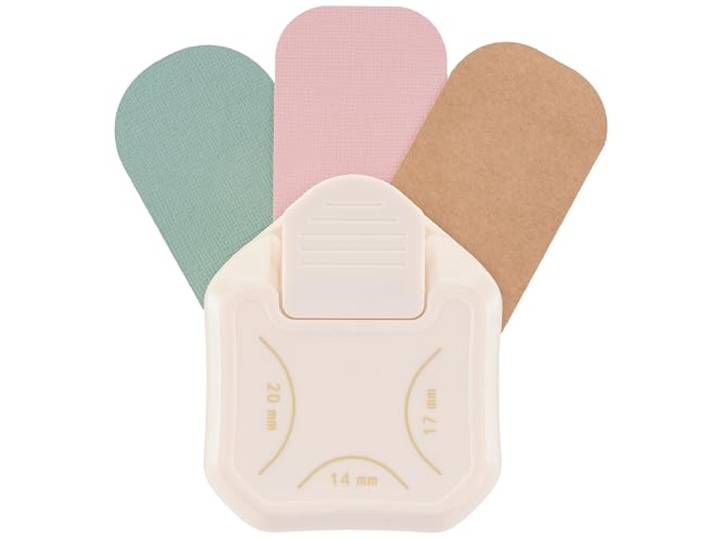 Vaessen Creative 3-in-1 Hoekpons 14, 17, 20 mm - Ronde Hoeksnijder
