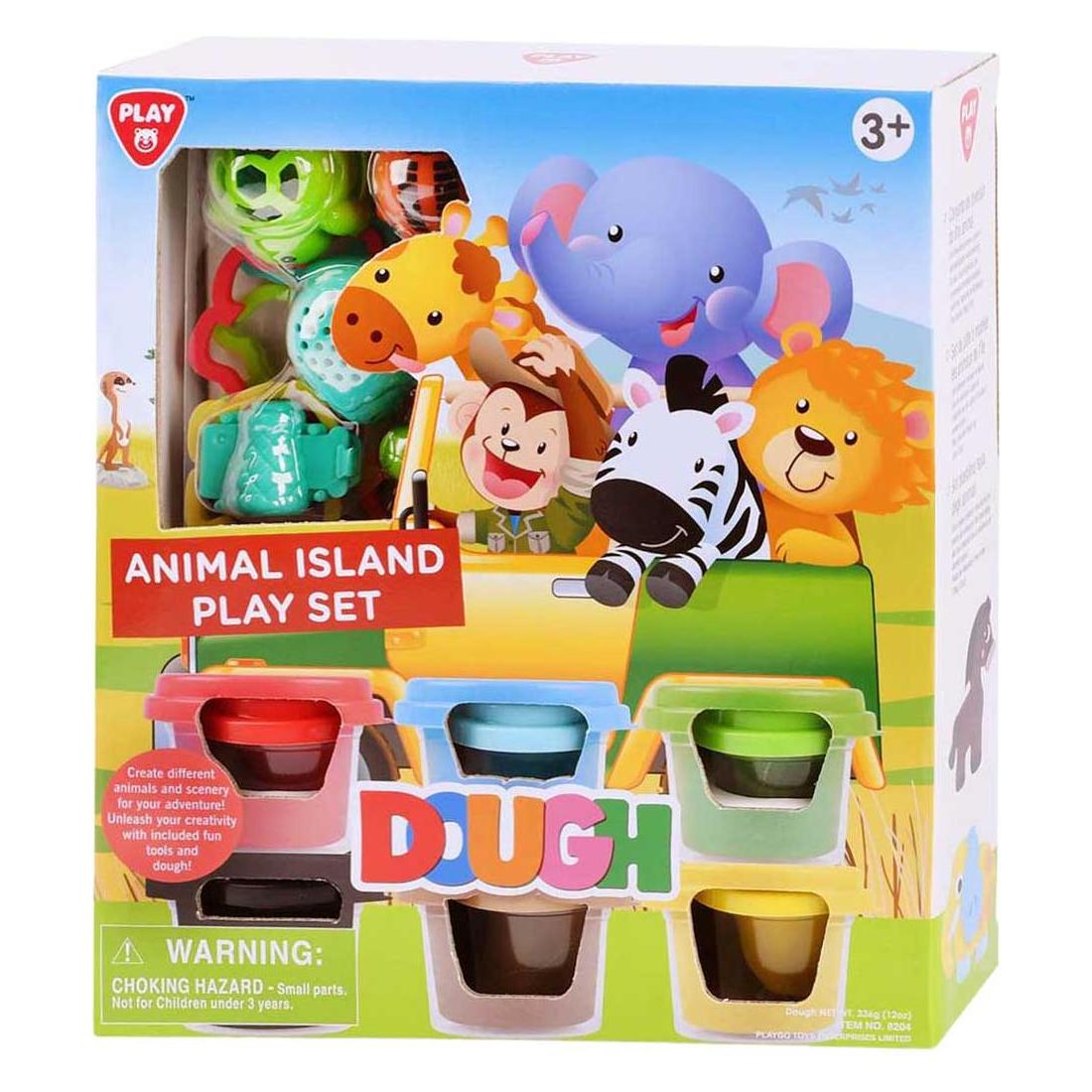 PlayGo Tierinsel Ton-Set - 6 Tontöpfe (65836832)