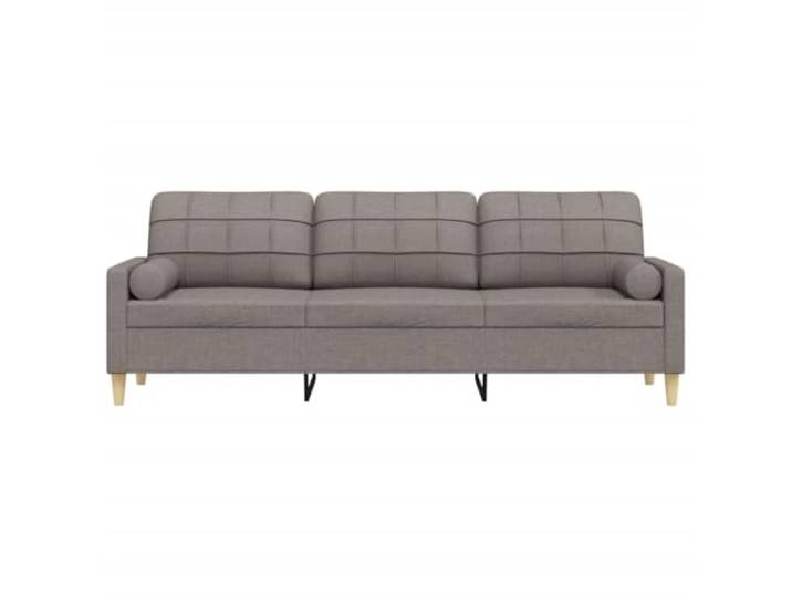 KTHLBRH 3-Sitzer-Sofa, Taupe, 210 cm, aus Stoff Stabiler Metallrahmen, abnehmbare Kissen, Schaumstoff, 2 Kissen im Lieferumfang enthalten