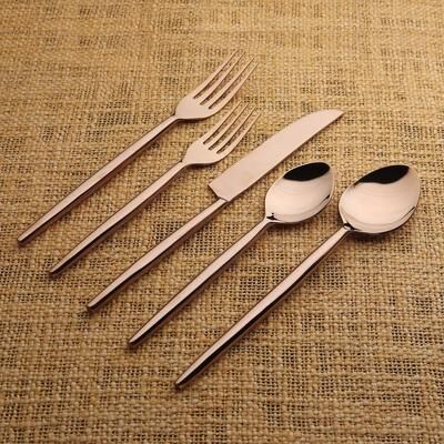 INOX ARTISANS Lori Bronze PVD 5 Pc. Flatware Set
